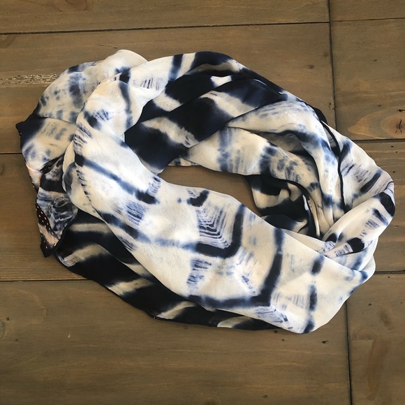 Anthropologie Accessories - Anthropologie indigo tie-dye infinity scarf